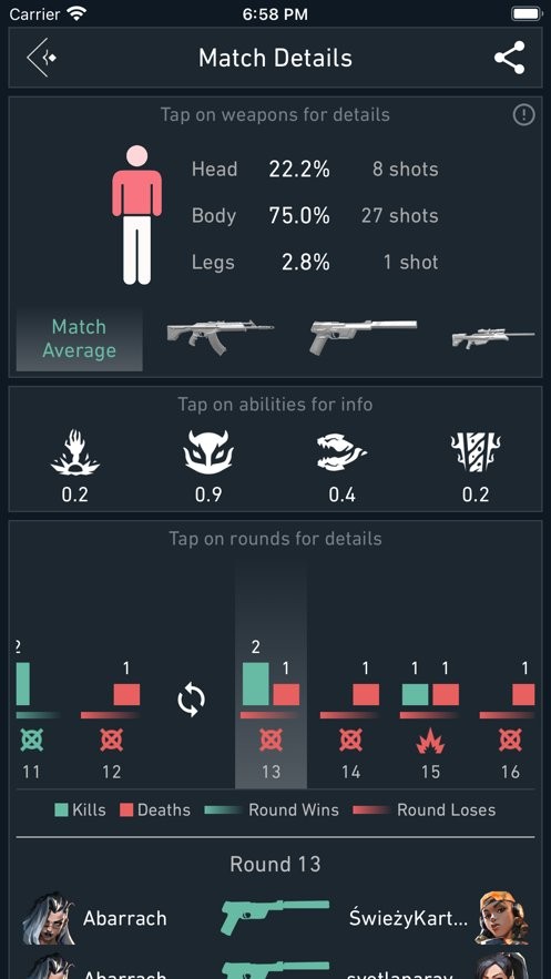 spike stats手机版截图2