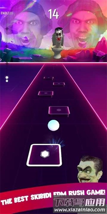 马桶人节奏跳动最新版(skibidi toilet tiles hop)最新版截图1
