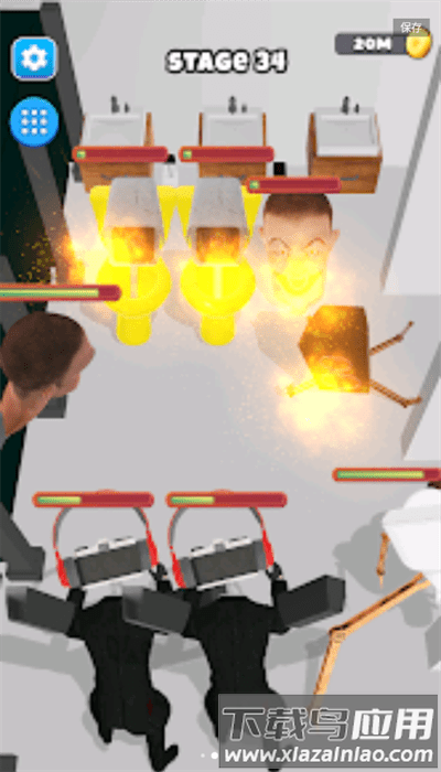 马桶人合并战斗最新版(merge skibidi toilet horror)截图2