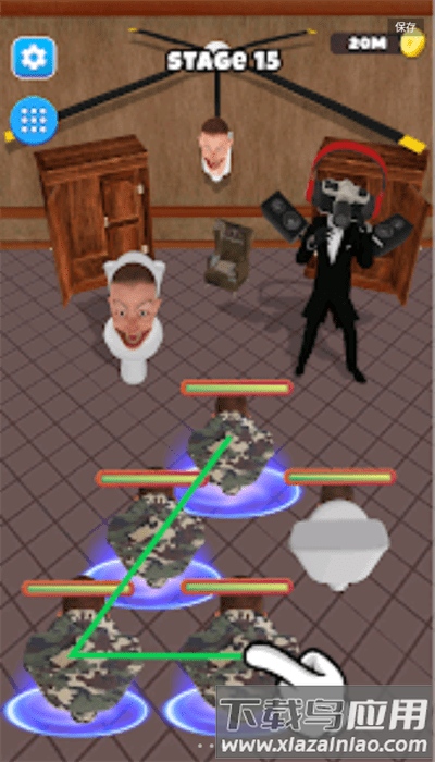 马桶人合并战斗最新版(merge skibidi toilet horror)截图3