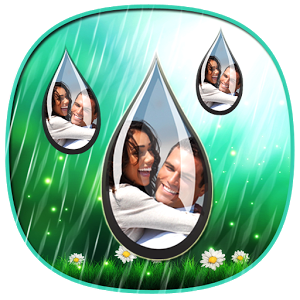 雨滴下落相框软件