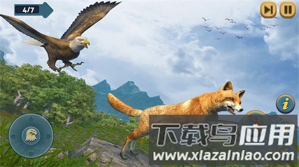 鹰模拟器游戏(Flying Bird Eagle Simulator 3D)截图