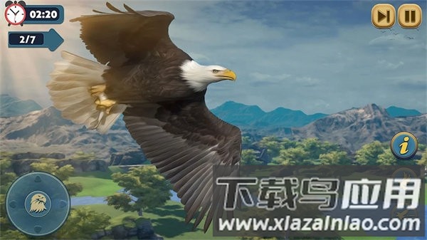 鹰模拟器游戏(Flying Bird Eagle Simulator 3D)截图