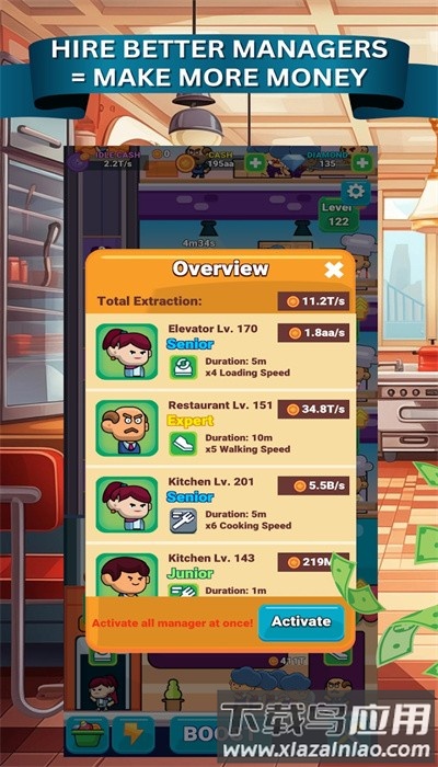 闲置餐厅手游最新版(Idle Restaurant)截图2