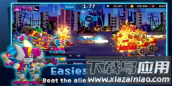 闲置迷你坦克最新版(Mini Robot Tank Idle)截图2