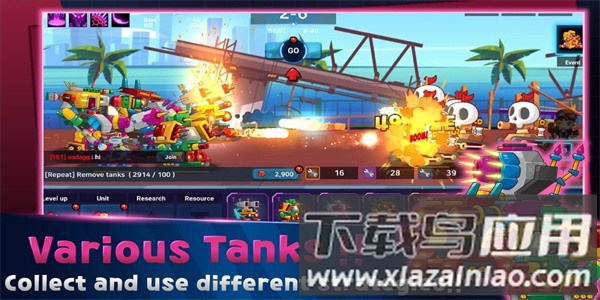闲置迷你坦克最新版(Mini Robot Tank Idle)截图4