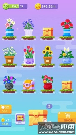 闲置花园合并植物游戏截图1