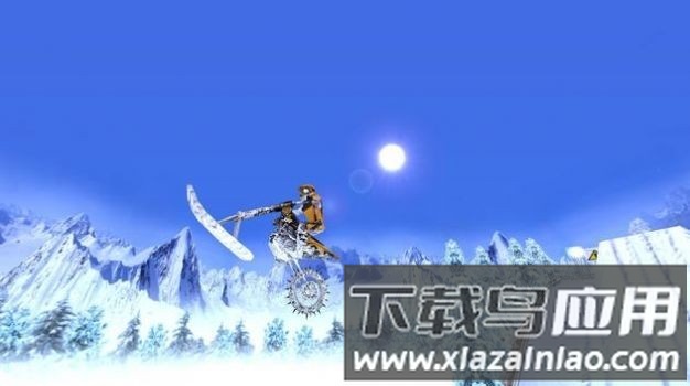 雪地极限自行车游戏截图1