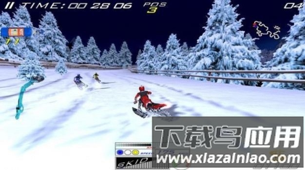 雪地极限自行车游戏截图3