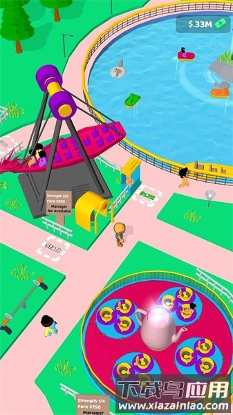 闲置主题公园游戏(Sim Sim Park)截图4