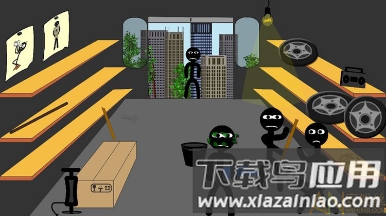 逃跑火柴人游戏截图1
