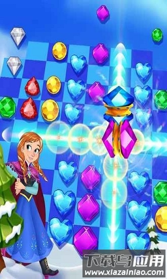 魔法冰雪女王传奇游戏(Diamond Match)截图1
