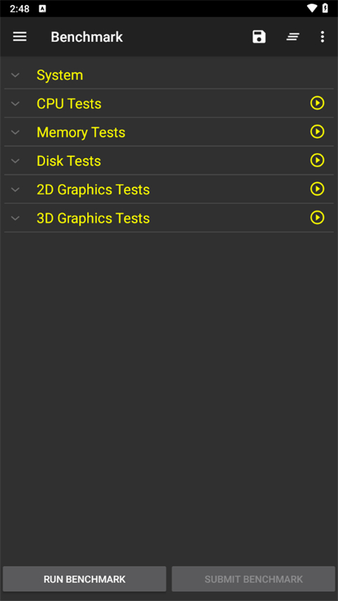 PerformanceTest手机版截图1
