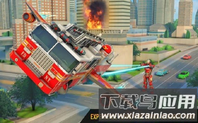 飞行消防车变身机器人最新版截图3