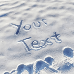 雪地写字生成器app(PhotoFunia)