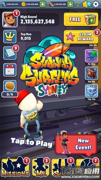 地铁跑酷无限金币无限钥匙版(Subway Surf)截图5