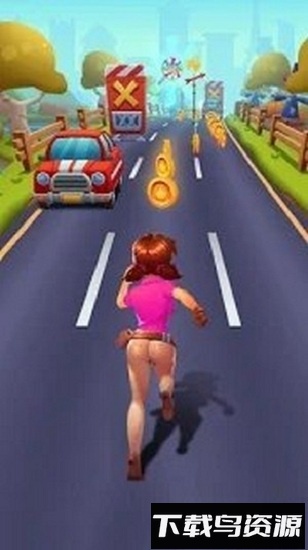 铁路夫人冲浪(lady surfs railway runner)游戏截图1
