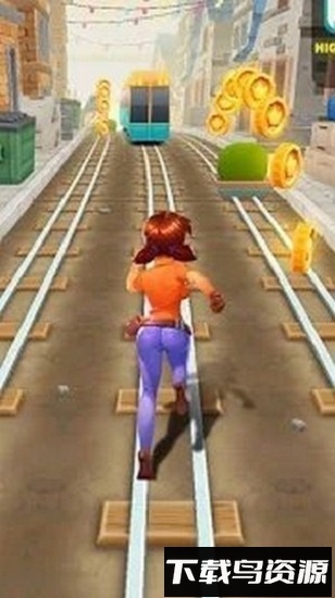 铁路夫人冲浪(lady surfs railway runner)游戏截图3