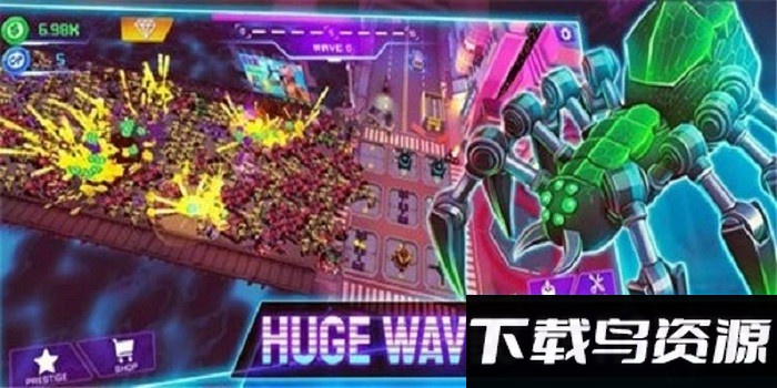 赛博合并防御游戏截图1