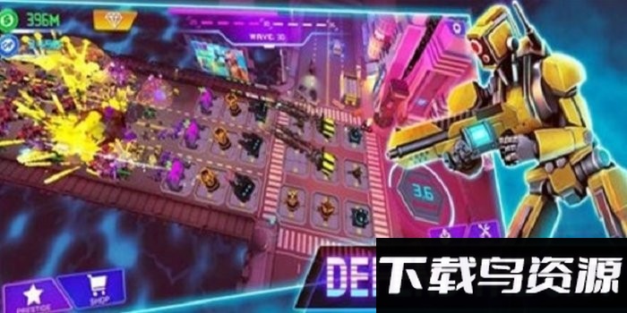 赛博合并防御游戏截图3