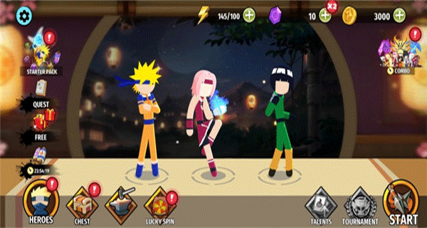 火柴人忍者3v3官方版(Stickman Ninja 3v3)