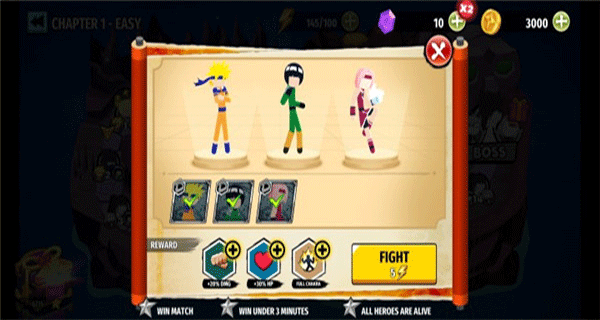 火柴人忍者3v3官方版(Stickman Ninja 3v3)