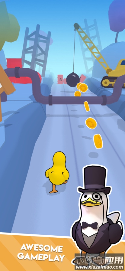 鸭子跑酷游戏(Duck on the Run)截图3