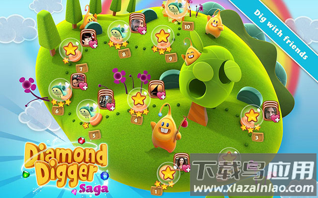 钻石矿工传奇游戏(Diamond Digger Saga)截图3