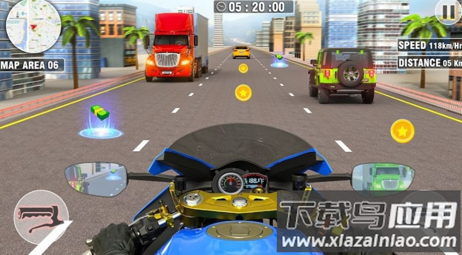 公路摩托车骑手驾驶游戏截图1