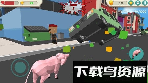 非常普通的猪手游(疯狂的猪模拟)截图3