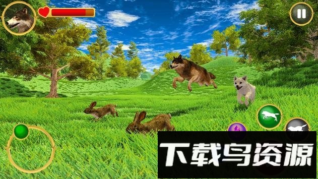 野狼模拟器3D游戏(Wild Wolf Simulator 3D)截图2