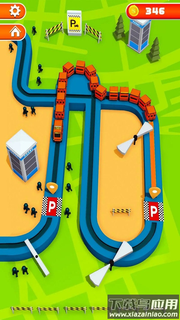 自由出租火车游戏下载(Taxi Train Free)截图3