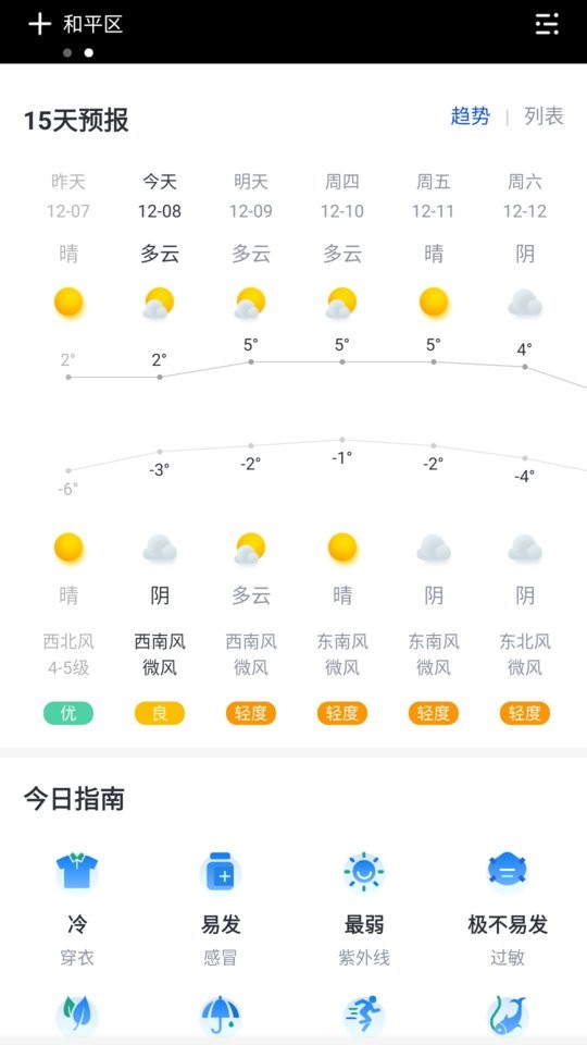 云彩天气app截图