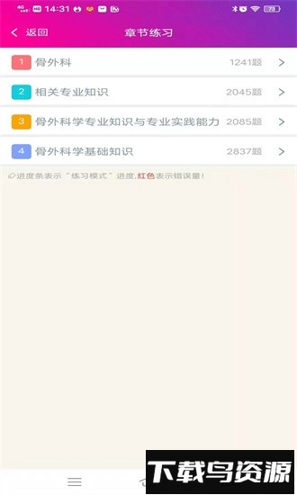 骨外科主治医师总题库软件截图2