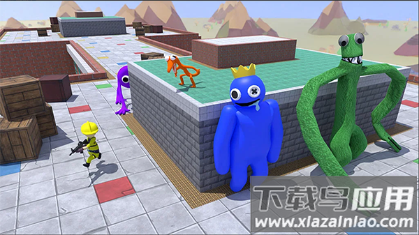 彩虹朋友躲猫猫手机版下载(Blue Survival: Hide N Seek)截图2