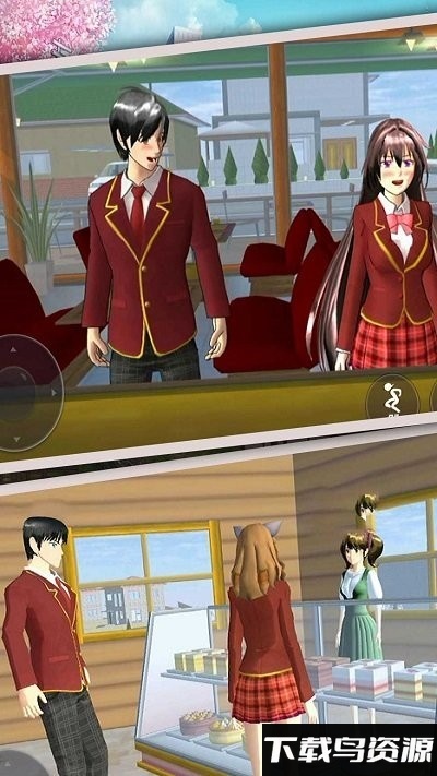 高校女生樱花校园模拟游戏截图3