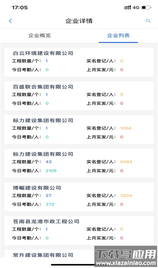 舟山建筑工人实名制APP截图