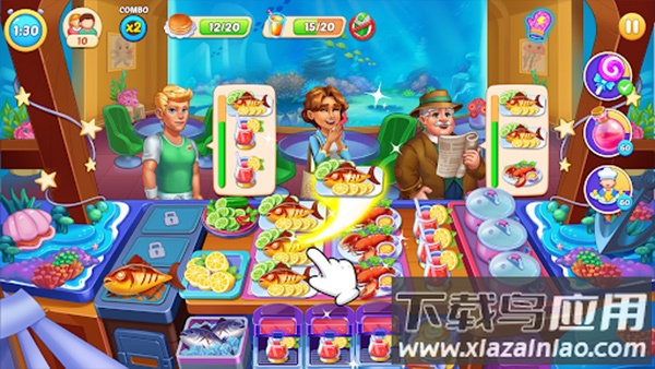 匆忙烹饪疯狂餐厅游戏(Rush Cooking)截图4