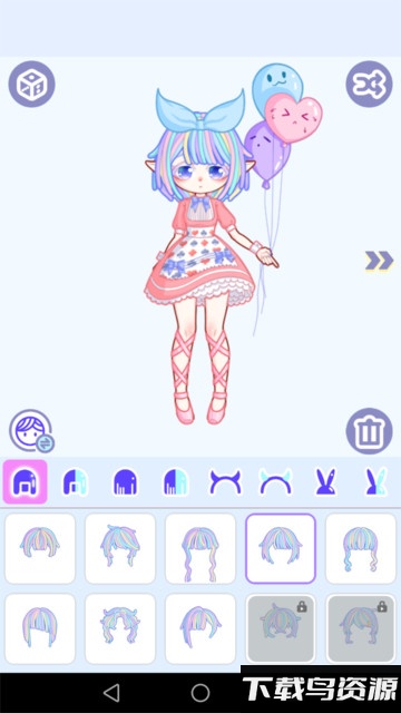 魔幻粉彩女孩萌拼平台手游截图1