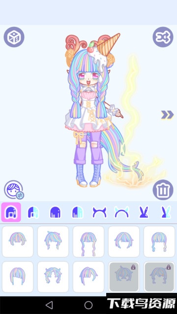 魔幻粉彩女孩萌拼平台手游截图2
