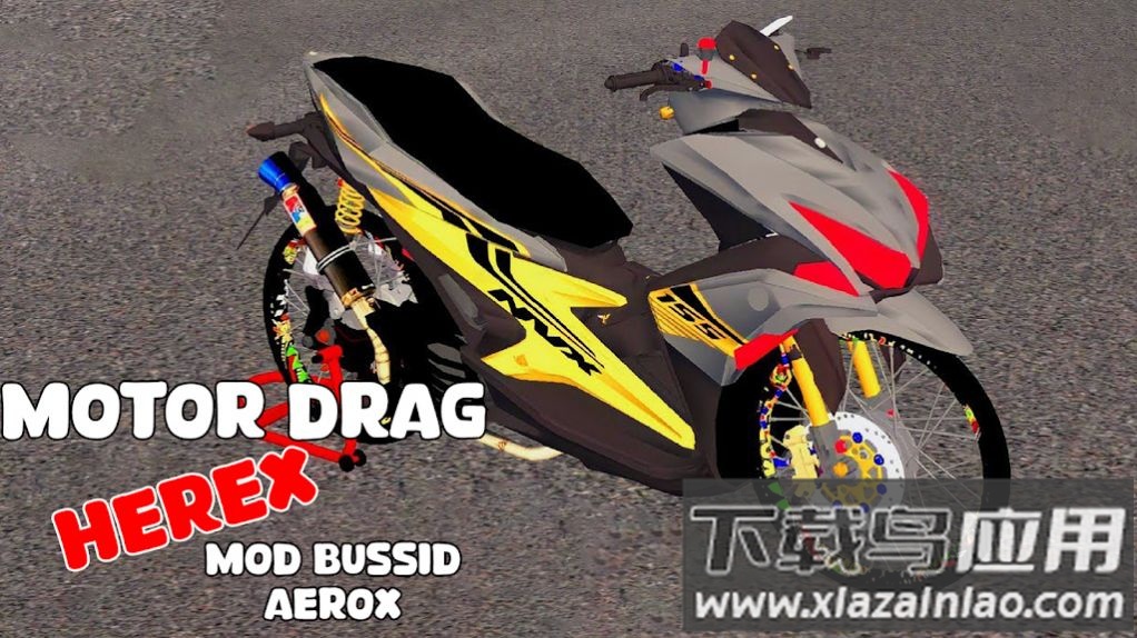 电机行驶的摩托车游戏(Mod Motor Drag Herex Bussid)