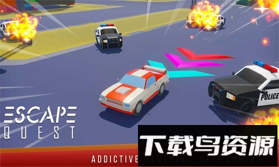 逃跑赛车特技官方版(Escape Quest)截图1