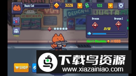 超级力量喵咪枪手修改版无限钞票金币截图4