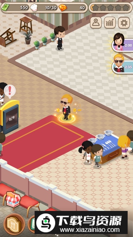约会餐厅mod破解版无限金币钻石截图4