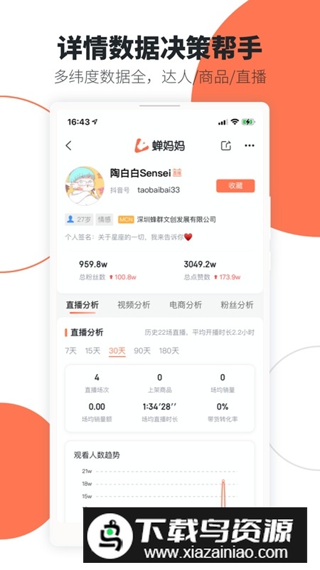 蝉妈妈手机客户端(蝉妈妈数据app)最新版截图1