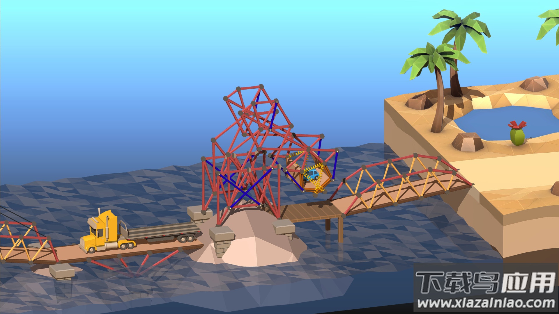 桥梁建造师2手机版(Poly Bridge 2)截图3