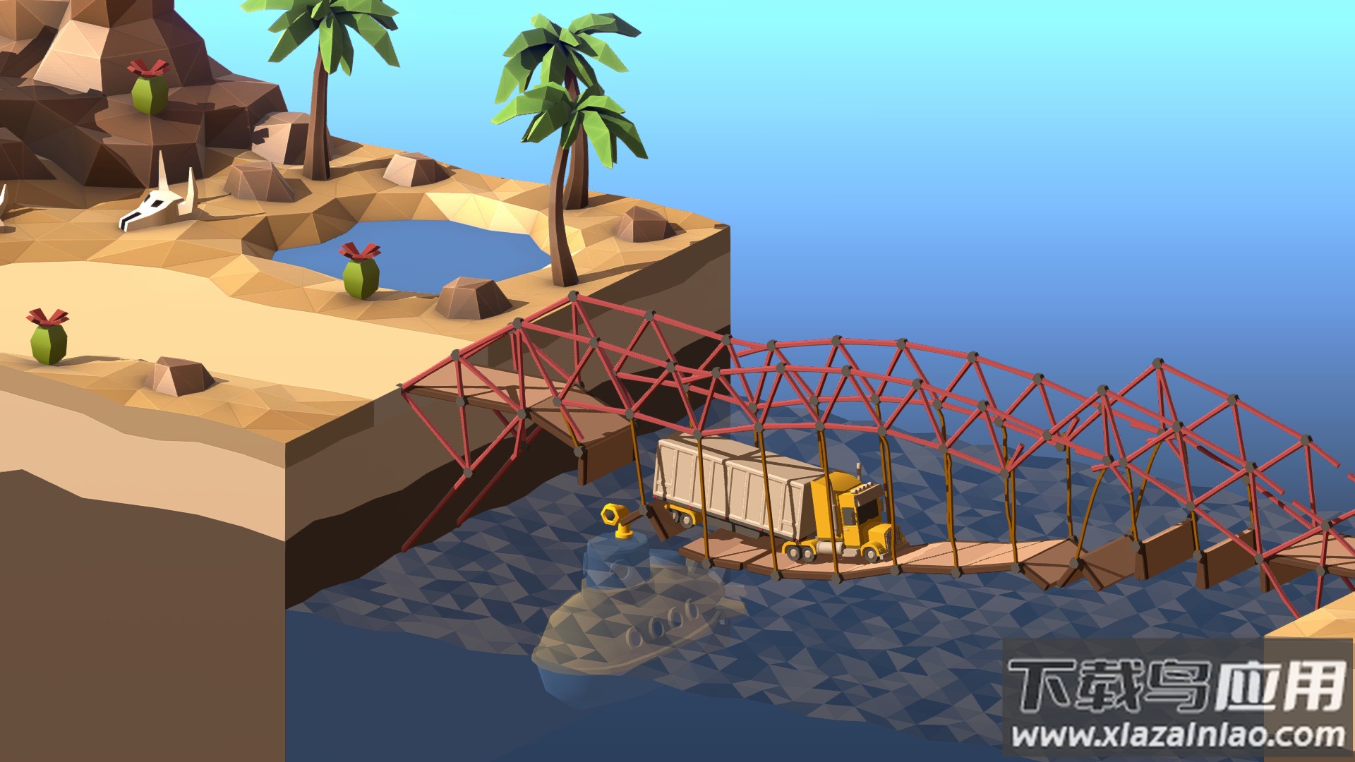 桥梁建造师2手机版(Poly Bridge 2)截图5