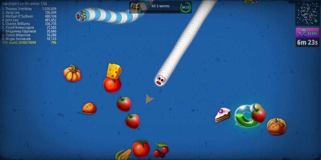 贪吃蛇无限金币版(WormsZone.io)截图3