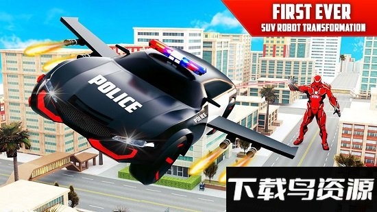 飞行警车变形机器人游戏截图2