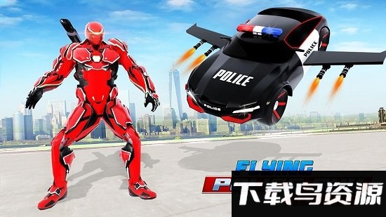 飞行警车变形机器人游戏截图4